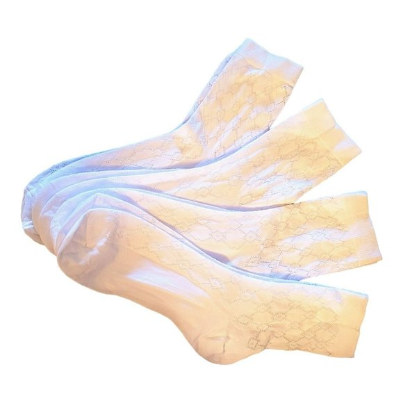 Men's Breathable Ice Silk Anti-Odor Ankle Socks White All Weather Teen AP-09b - Picture 4 of 4